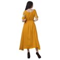 thumbnail image 4 of Moomaya Robe Midi en Viscose à Manches Courtes Imprimée Style Santoon à Taille à Cordon pour Femmes, 4 of 4