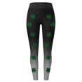thumbnail image 4 of B91xZ Leggings pour Femmes Coton Extensible Capri Legging, Gris Foncé TG, 4 of 4