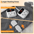 thumbnail image 2 of Heated Throw Blanket,Soft Flannel Heating Blanket with with 8 Hours Auto Off 10 Fast Heating Levels,Machine Washable,Overheating Protection, 2 of 3