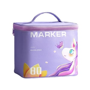 80-color alcohol marker set for kids and adults, double-ended blender art markers for painting, paint markers with carrying case
