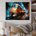 thumbnail image 1 of Designart Grande Oeuvre Murale de Train, composition Dynamique de Train, Déco Murale de Train, Toile Moderne Multicolore, 40x30 Pouces, 1 of 5