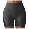 thumbnail image 1 of WEIYLL Yoga Womans Shorts Seamless Scrunch Workout Gym Solid Color Grey Pants M, 1 of 5