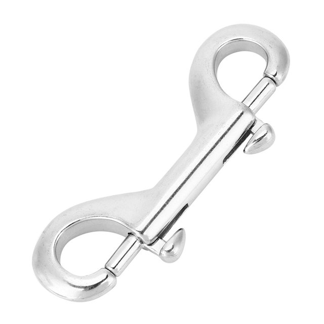 Double Ended Snap Hooks,Stainless Steel Double End Snaps for Diving Water Bucket Dog Leash Pet Feed