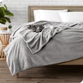 thumbnail image 2 of Bare Home Microplush Couverture en Molleton - 300 G/m2 - Microfibre Duveteuse - Douce et Moelleuse - Lit Simple/simple TG, Gris Pâle, 2 of 5