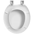 thumbnail image 2 of Mainstays Plastic Toilet Seat in White, 2 of 6