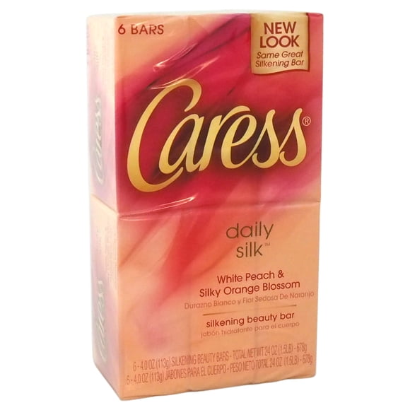Daily Silk Beauty Bar by Caress for Unisex - 6 x 4.25 oz Soap