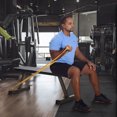 thumbnail image 4 of HolaHatha 300 Pound Capacity Foam Padded Barbell Bench w/Steel Frame, Black, 4 of 11