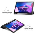 thumbnail image 2 of Pour Tablette Lenovo Tab M10 Plus Compatible, Étui 10,6 Pouces Mince à Trois Volets avec Support, Couverture Intelligente, Support Multi-Vue, Étui Souple Folio, Protection Veille/réveil Automatique, Noir, 2 of 4