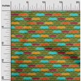 thumbnail image 2 of oneOone Polyester Spandex Forest Green Fabric Geometrical Sewing Craft Projects Fabric Prints By Yard 56 Inch Wide, 2 of 4