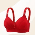 thumbnail image 1 of Weiqiqre Bras for Women Back Fat Smoothing Bra Lace Underwire Full Coverage Padded Bras with Support, 1 of 7