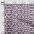thumbnail image 1 of oneOone Georgette Viscose Fabric Argyle Style Ikat Printed Craft Fabric BTY 42 Inch Wide, 1 of 4