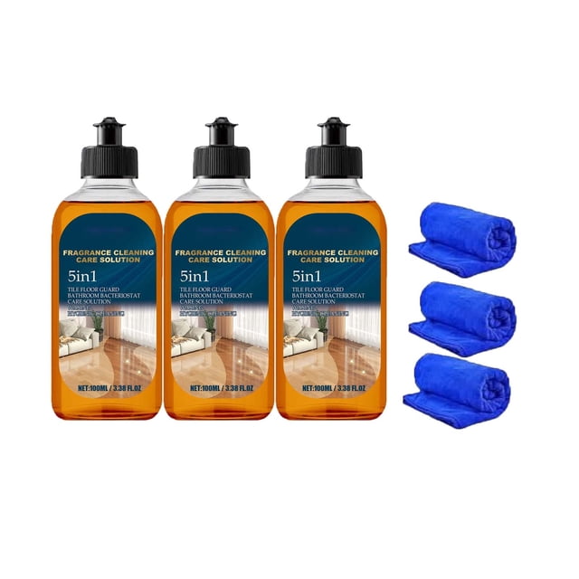 fheaev Household Floor Cleaning Solution Tile Wood Floor Clean And Shiny Stain Removal And Leave Fragrant Easy To Clean 100ml