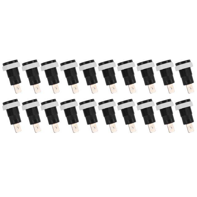 Panel Mount Binding Post, Female Connector Conductivity Banana Plug Socket Nickel Plated Brass For Power Supply Voltage Stabilizer
