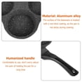 thumbnail image 2 of Pancake Pan Non-Stick Fried Egg Pan 4 Holes Frying Pan Pancakes Maker with Handle Crepe Pan for Breakfast Eggs Kitchen Utensils Burger Eye Pan for Gas Stove Electric Ceramic Cooker (Black, 2 of 8