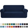 thumbnail image 1 of CHOK 2024 1-Piece Checks Stretch Sofa Cover Slipcover Couch Cover  Chair  Light Gray, 1 of 6