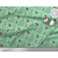 thumbnail image 3 of Soimoi Green polyester Crepe Fabric Champagne,Glass & Tree Christmas Decor Fabric Printed Yard 52 Inch Wide, 3 of 3