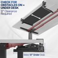 thumbnail image 3 of VIVO Large Keyboard Tray Under Desk Pull Out with Extra Sturdy C Clamp Mount System, 27 (33 Including Clamps) x 11 Inch Slide-Out Platform, 3 of 9