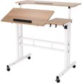 thumbnail image 2 of Chariot de Bureau Assis-Debout Mobile Rehausseur Table Debout Poste de Travail Bureau Mobile Hauteur Réglable Assis-Debout Bureau de Bureau, 2 of 6