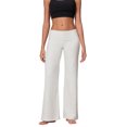 thumbnail image 1 of Gupgi Fold Over Yoga Pants for Women Wide Leg Trousers Solid Color Striped Lounge Pants, 1 of 8
