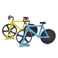 thumbnail image 4 of Amdohai Stainless Steel Pizza Cutter Two-wheel Bicycle Shape Pizza Cutting Knife Pizza Tool Pizza Cutter White, 4 of 8