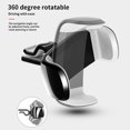 thumbnail image 4 of Car Mobile Phone Holder Universal 360 Degree Mini Stand Bracket In Auto Air Vent Mount, White Blue,Maoww, 4 of 6