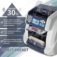 thumbnail image 2 of Ribao Technology BCS-160 Compteur de Billets avec Trieur et Pochettes de Rejet, 2 of 10