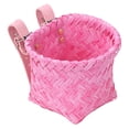 thumbnail image 2 of Clearance Items!Ymkly Kids Basket Handwoven Rattan Cycle Basket For Kids Handlebar Front Storage Baskets Cycling Pocket For Outdoor Daily Commute 15x12x12cm, 2 of 9