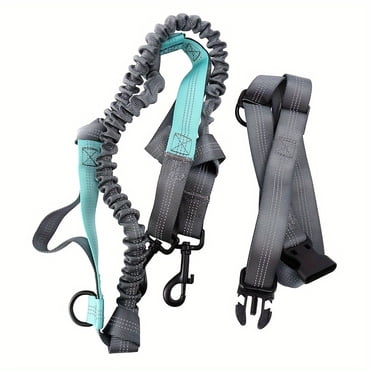CNKOO Laisse pour Chien Mains Libres pour Course Jogging Marche Laisse Élastique Rétractable pour Chien avec Doubles Poignées Rembourrées pour Chiens Grands/moyens Ceinture de Taille Ajustable