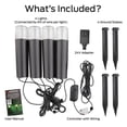 thumbnail image 4 of Monster Smart 4-Pack Water-Resistant Modern Multicolor & Multiwhite RGB+IC LED Pathway Lights, Music Mode, Voice & Wifi Mobile App Control, 24ft Corded Electric, 4 of 9