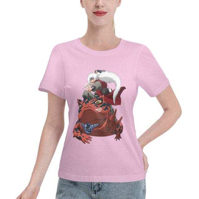 T-Shirt Basique à Manches Courtes pour Femmes Naruto Master Naruto