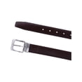 thumbnail image 3 of CTM® Leather Matte Reversible Croc Print Clamp on Buckle Belt, 3 of 5