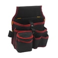 thumbnail image 2 of Ceinture d'Outils de Charpentier Sac de Ceinture de Taille Imperméable Pratique Résistant à l'Usure Sac de Rangement de Ceinture de Jardin Porte-Outils de Charpenterie Maison DIY Bord Rouge, 2 of 10
