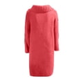 thumbnail image 5 of AherBiu Plus Size Cardigan for Women Trendy Cable Knit Long Cardigans Button down Open Front Winter Coat, 5 of 5