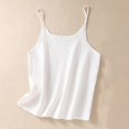 thumbnail image 1 of UPPADA Womens Crewneck Tank Tops Summer Sleeveless Scoop Neck Tees Solid Color Basic Slim Fitted Cami Shirts Womens Tank Tops Camisole Top Built In Bra Adjustable Straps,Deals of The Day, 1 of 3