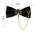 thumbnail image 2 of Nœud Papillon pour Homme Mode Strass Ajustable Pré-Noué Nœud Papillon Formel Nœud Papillon, 2 of 10