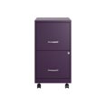 thumbnail image 1 of Solutions pour l'Espace Classeur Vertical Mobile en Métal 18 Pouces P à 2 Tiroirs Violet Minuit, 1 of 7