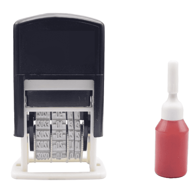 Simple Business automatic back ink stamp date stamp digital stamp