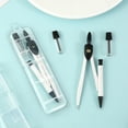 thumbnail image 3 of Metal Drawing Compass Set with Adjustable Radius, Precision Gear Mechanism, Ergonomic Non-Slip Grip, and Portable Storage Box, 3 of 6