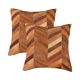 thumbnail image 1 of TORINO CHEVRON COWHIDE PILLOW 18"X18" 2-PACK, 1 of 2