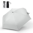 thumbnail image 1 of 6 Ribs Mini Travel Golf Umbrella Lightweight Folding Umbrella UV Protection Umbrella for Sun Rain, 1 of 8