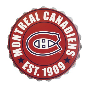 Forever Collectibles Montreal Canadiens Bottle Cap Wall Logo