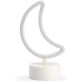 thumbnail image 2 of ORUYROP , Crescent Moon Desk Light, 7 Inches Mini LED Neon Collection, Night Lite Novelty Decor, blue moon neon sign, cresent moon neon sign, moon lamp, 2 of 6