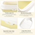thumbnail image 4 of Durable Cat Litter Box, Large Cat Pan Semi-enclosed Cat Toilet with Shovel, 4 of 6