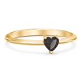 thumbnail image 1 of Bague Pierre de Naissance en Forme de Cœur - Quartz Fumé (Juin), 1 of 6