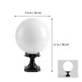 thumbnail image 3 of Miangastore Globe Lighting Fixture Exterior Lamp Post Light Fixtures for Outside Door Post, 3 of 9