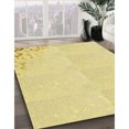 thumbnail image 3 of Ahgly Company Tapis d'Intérieur Lavable en Machine Carré Transitionnel Jaune Soleil, 7 Pieds Carré, 3 of 7