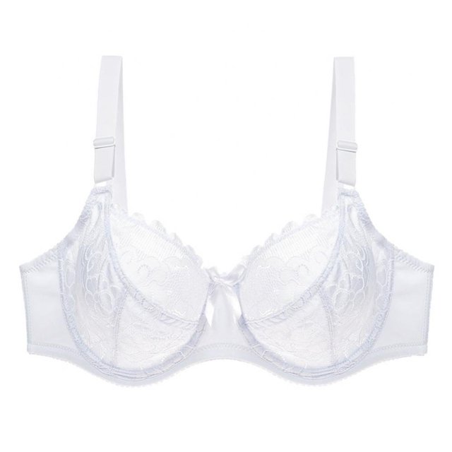 MesaSe Women‘s Plus Size Signature Lace Unlined Underwire Bra with Added Support