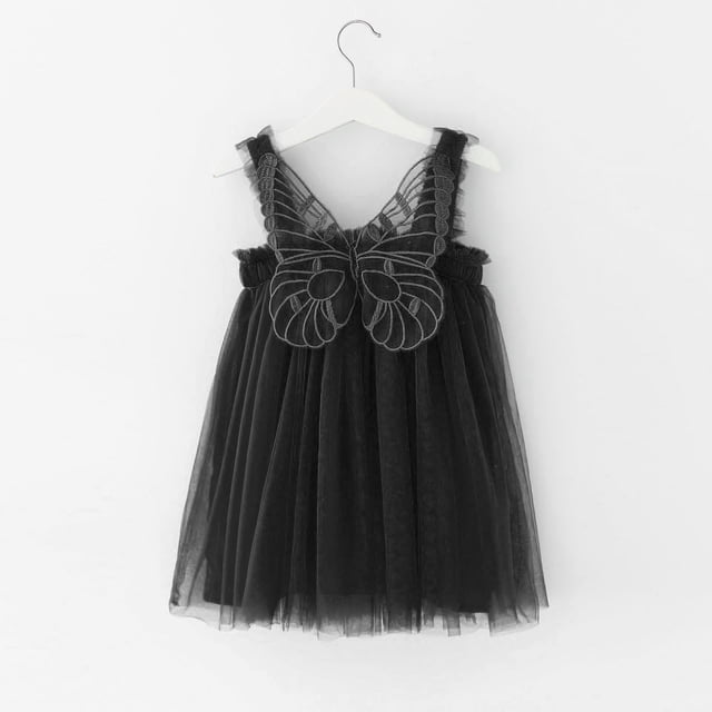 Robe à Bretelles Sans Manches pour Filles Tout-Petits pour Fête Dansante