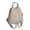 White, variant on Trendy Backpack with Multiple Carrying Styles, Spacious Canvas Backpack for Laptop Books School Work, Portable Daypack with Comfortable Handles Durable Zippers Soft Fabric, Black