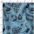 thumbnail image 2 of Soimoi Crepe Silk Fabric Mix Fruits Print Fabric by Yard 42 Inch Wide, 2 of 6